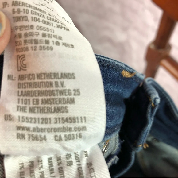 Abercrombie & Fitch The jean legging high rise size 00 24 - Picture 6 of 6